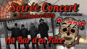 Soirée concert, 31 octobre 2024, Trehorenteuc, Au bar d'en face